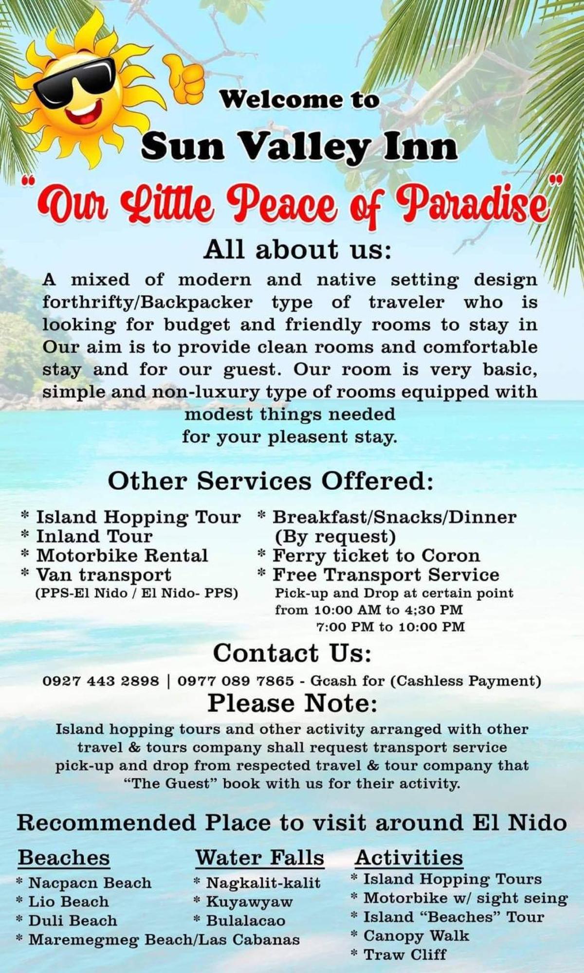 El Nido Hostel Sun Valley Zewnętrze zdjęcie